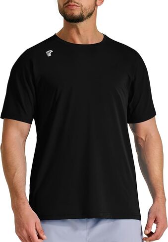 رجال UPF 50+ حماية من أشعة الشمس قمصان رياضية قصيرة الأكمام الجري تجريب صالة الألعاب الرياضية TSHIRTS قميص تجفيف سريع جاف لوقود الطفح الجلدي in Kuwait