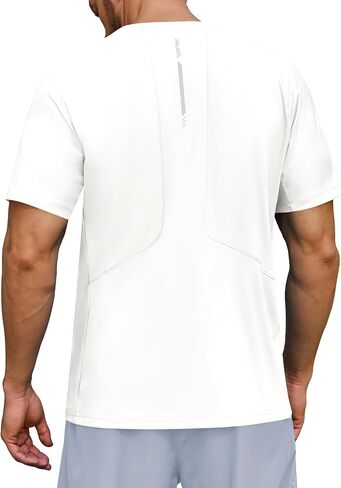 رجال UPF 50+ حماية من أشعة الشمس قمصان رياضية قصيرة الأكمام الجري تجريب صالة الألعاب الرياضية TSHIRTS قميص تجفيف سريع جاف لوقود الطفح الجلدي in Kuwait