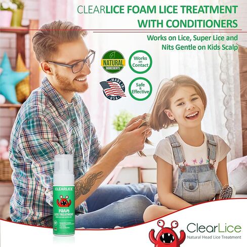 Foam Treatment for Kids & Adults Guaranteed to End Lice in 1 Hour, Extra Strength Treatment for Family to Remove Lice, Nits & Eggs, 5oz in Saudi Arabia