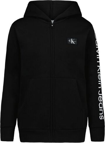 كالفن كلاين بويز الأكمام الطويلة الكاملة zip fleece هوديي in Saudi Arabia