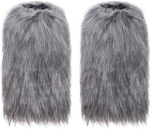 JIAHG Halloween Faux Fur Werewolf Costume Hood Hat Gloves Shoe Covers Shawl for Boys Girls Cosplay Fancy Party Accessories in Saudi Arabia