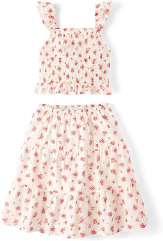 The Children's Place Girls' Smocked Top and Skirt 2 Piece Set in Saudi Arabia