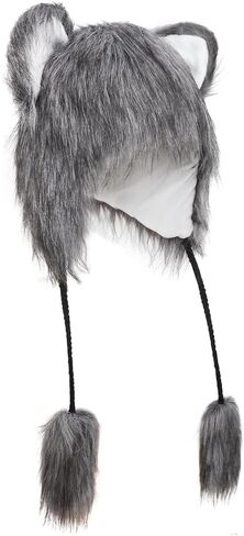 JIAHG Halloween Faux Fur Werewolf Costume Hood Hat Gloves Shoe Covers Shawl for Boys Girls Cosplay Fancy Party Accessories in Saudi Arabia