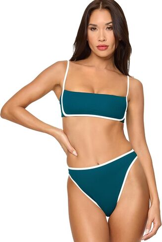 L*Space Hazel Bikini Top for Women, Ribbed Bralette Featuring Adjustable Straps and Removable Pads in Saudi Arabia