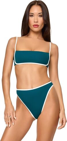 L*Space Hazel Bikini Top for Women, Ribbed Bralette Featuring Adjustable Straps and Removable Pads in Saudi Arabia