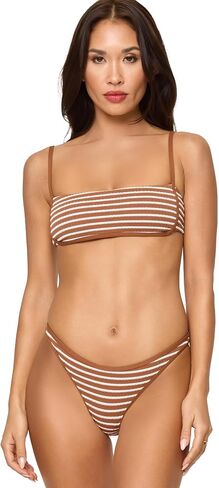 L*Space Hazel Bikini Top for Women, Ribbed Bralette Featuring Adjustable Straps and Removable Pads in Saudi Arabia