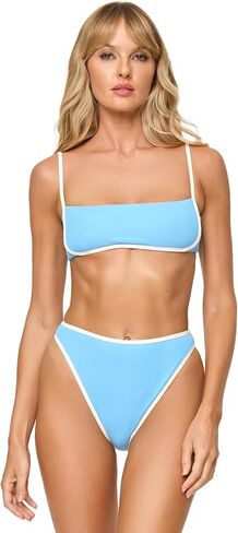 L*Space Hazel Bikini Top for Women, Ribbed Bralette Featuring Adjustable Straps and Removable Pads in Saudi Arabia