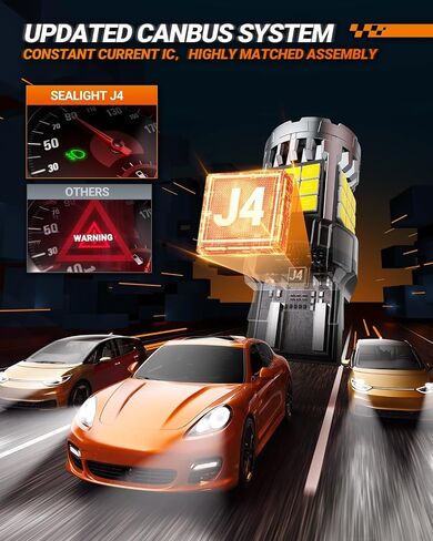 SEALIGHT 7440 7443 LED Bulb, 6000K Bright White 3000LM for 7441 992 T20 W21W 7444 LED Replacement Bulbs for Backup Reverse Lights, Turn Signal Lights, Brake Lights, Reverse Tail Lights, Pack of 2 in Saudi Arabia