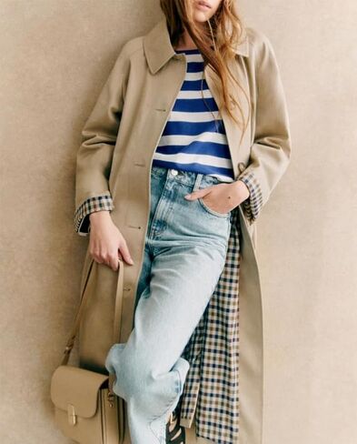 Women's Long Trench Coat Single Breasted Oversized Overcoat Classic Button Down Spring Outerwear in Saudi Arabia