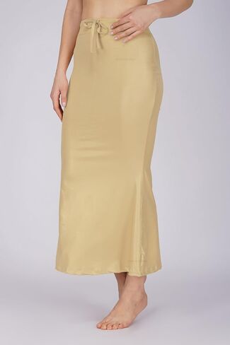 Shimmer Fabric Saree Shapewear Petticoat for Women, Skirts,Shape Wear Sari Silhouette With Adjustable Drawstring in Kuwait