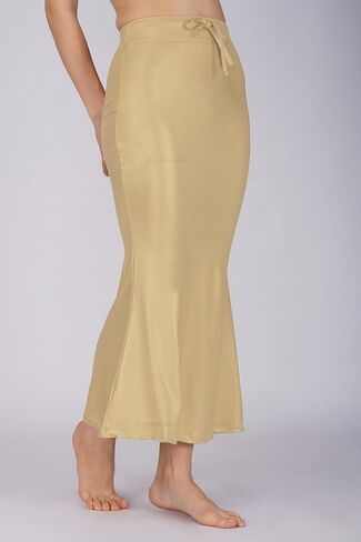 Shimmer Fabric Saree Shapewear Petticoat for Women, Skirts,Shape Wear Sari Silhouette With Adjustable Drawstring in Kuwait