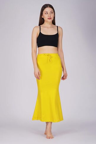 Shimmer Fabric Saree Shapewear Petticoat for Women, Skirts,Shape Wear Sari Silhouette With Adjustable Drawstring in Kuwait