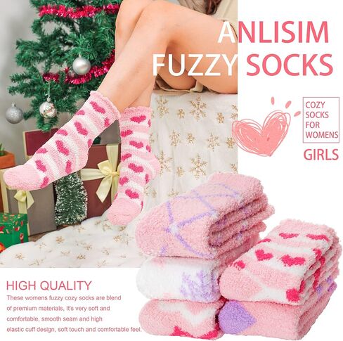 Anlisim non slip grip grip for Women Hospital Clipper Grippers دافئة دافئة سميكة الشتاء الشتاء مريح مضاد للزلزات الجوارب in Kuwait