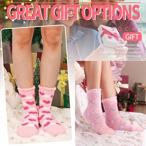 Anlisim non slip grip grip for Women Hospital Clipper Grippers دافئة دافئة سميكة الشتاء الشتاء مريح مضاد للزلزات الجوارب in Kuwait