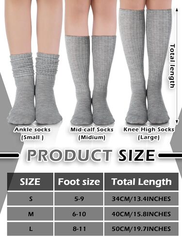 Bencailor 6 Pairs Women Slouch Fuzzy Socks Warm Cotton Scrunch Boot Winter Fluffy Slipper Socks in Kuwait
