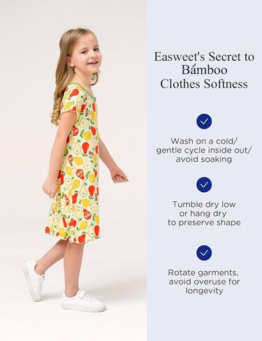 Bamboo Viscose Girls Nightgowns Short Sleeve Soft Pajama Dress for Girls in Saudi Arabia
