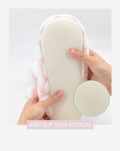 Panda Bros Women's Slipper Sock Indoor Super Soft Warm Fuzzy Lined Booties Slippers, Winter Fluffy House Socks with Grippers in Saudi Arabia