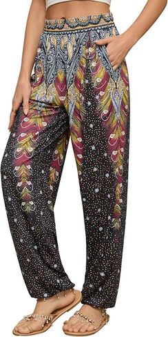 QIANXIZHAN Women's Joggers Sweatpants Pants, Lounge Workout Yoga Boho Clothes with Pockets in Saudi Arabia
