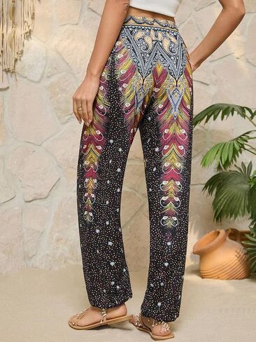 QIANXIZHAN Women's Joggers Sweatpants Pants, Lounge Workout Yoga Boho Clothes with Pockets in Saudi Arabia