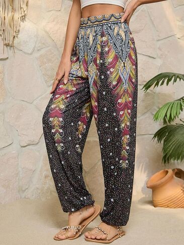 QIANXIZHAN Women's Joggers Sweatpants Pants, Lounge Workout Yoga Boho Clothes with Pockets in Saudi Arabia