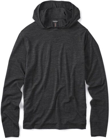 Huckberry Proof 72 ساعة Merino Wool Upf Hoodie ، هوديني Mens Merino Wool مع حماية من أشعة الشمس ، ومكافحة الرائحة in Saudi Arabia