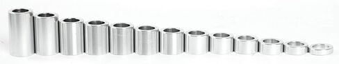 TOFR Chrome 13 Piece O.D. 1-1/8" Wheel Spacer for 3/4" Axle For Harley Touring Road King Electra Glide Softail Standard Custom Fat Boy Night Train Dyna Street Bob Low Rider Super Glide Sportster 883 in Kuwait