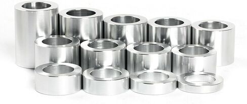 TOFR Chrome 13 Piece O.D. 1-1/8" Wheel Spacer for 3/4" Axle For Harley Touring Road King Electra Glide Softail Standard Custom Fat Boy Night Train Dyna Street Bob Low Rider Super Glide Sportster 883 in Kuwait