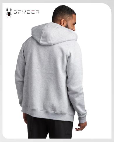 Spyder Mens zip Up Hoodie - UPF30+ Super Soft Fleece Shirtshe ، هوديس رياضي دافئ للرجال ذوي الجيوب المضمنة (S -XL) in Kuwait