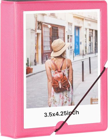 يرفع كتاب ألبوم صور Polaroid الصغير مع 32 Pocket 3.5x4.25 بوصة الصور التي تناسب Polaroid I-Type و 600 و SX-70 الصور الفورية و Fujifilm Instax Wide Square Picture （Blue） in Kuwait
