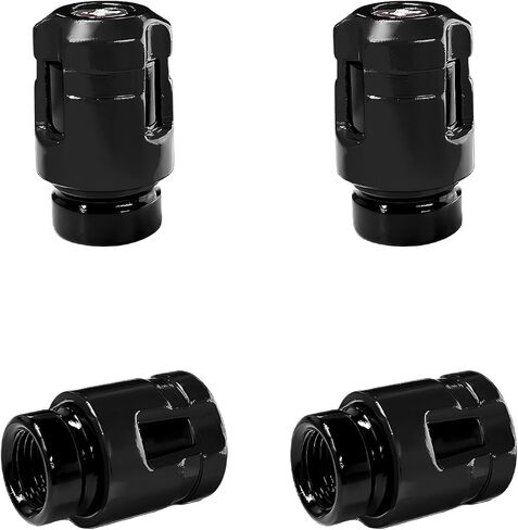 4 PCS Car Tire Valve Stem Caps, Unique Shape Aluminum Alloy Wheel Valve Covers, Corrosion Resistant Leak-Proof Tire Valve Stem Cover, Universal Vehicle Wheel Accessories (Red) in Kuwait