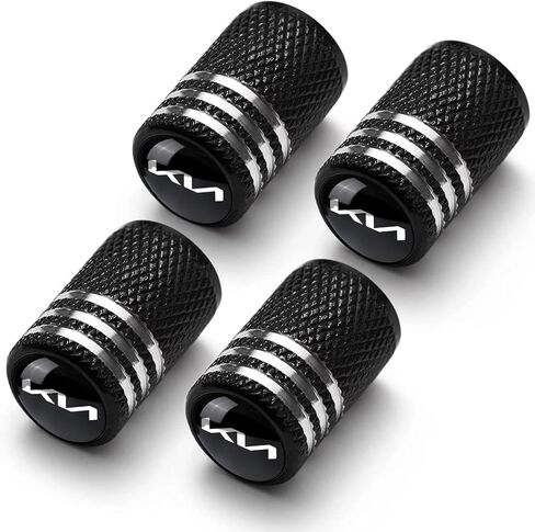 Tire Valve Stem Cap Cover for Hyundai Belt O-Ring Seal Corrosion Resistant Tire Valve Stem Air Cap 4 Pack Black in Saudi Arabia