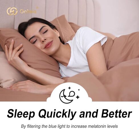 Goiteia العنبر البرتقالي الأزرق ضوء حجب خفيفة للغاية تناسب أكثر من النظارات للنساء الرجال، نظارات الكمبيوتر الأزرق مانع لصداع التوتر / حساسية الضوء in Kuwait