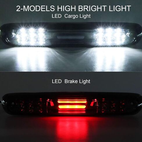 Tresound (Smoke) LED Third 3rd Brake Light for 1999-2007 Chevy Silverado GMC Sierra 1500 2500 3500 HD Classic, Rear Cargo Lamp High Mount Stop light in Kuwait