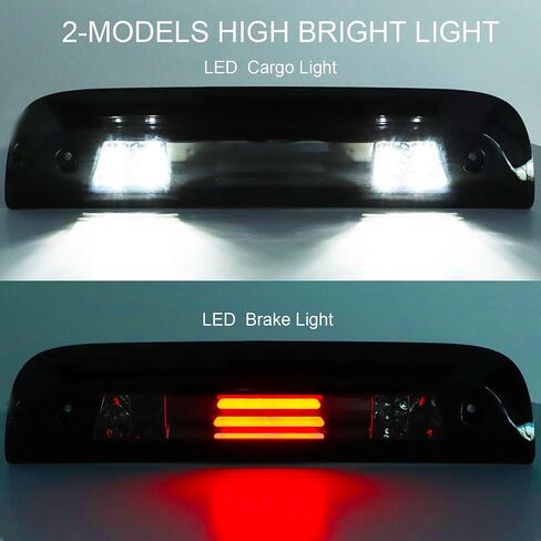 Tresound (Smoke) LED Third 3rd Brake Light for 1999-2007 Chevy Silverado GMC Sierra 1500 2500 3500 HD Classic, Rear Cargo Lamp High Mount Stop light in Kuwait