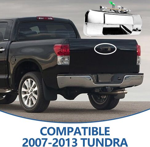 69090-0C040 Tailgate Latch Handle, Liftgate Latch Handle Compatible with 2007-2013 T0y0ta Tvndra, Replace OE#81213, 690900C040 (Silver) in Saudi Arabia