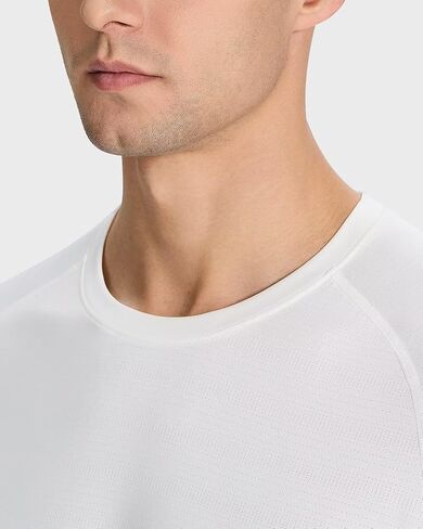 Men's Long Sleeve Shirts Lightweight UPF50 Quick Dry Rash Guard Cooling Tee with Silver Ion Tech in Kuwait