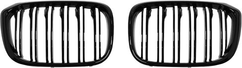 Rongxu X3 G01 Gloss Black Grille لعام 2018-2021 BMW X3 G01 2019-2021 X4 G02 GRILL ، تناسب 30i XDRIVE/M40I XDRIVER SLAT PRATHER COLATE HOD HOOD PRESSION in Kuwait