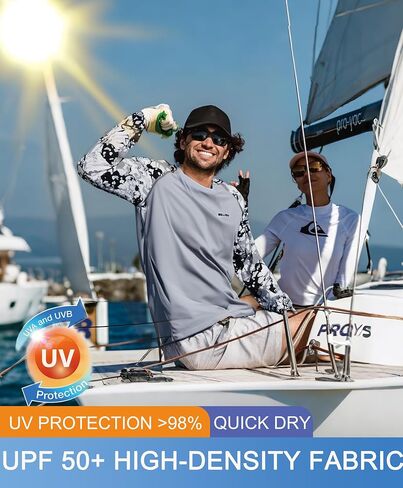 رجال UPF 50+ قميص حماية من أشعة الشمس الأكمام الطويلة SPF الصيد في الهواء الطلق UV القمصان خفيفة الوزن in Kuwait
