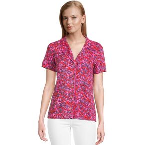 Lilly Pulitzer Women's Pajama Knit Short Sleeve Button-up Top
