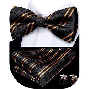 مجموعة Bowtie Dubulle Mens Paisley Bowtie Prowtie مسبقًا للرجال و Pocket Square مجموعة زفاف in Kuwait