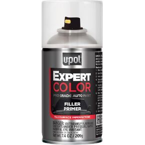 U-POL Expert Color Filler Primer, Automotive Primer, Professional Grade, Fills Imperfections, Easy-To-Use, Gray