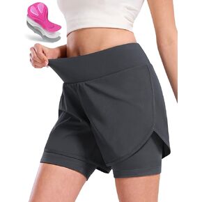 Womens Cycling Shorts Padded Mountain Bike Road Biking Padding Cycle Biker Bicycle Shorts with Zipper Pockets