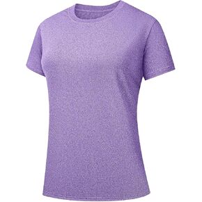 1/6 Pack Women's Dry Fit Workout Top Short Sleeve Athletic Yoga Tee T-Shirts UPF 50+ UV Sun Protection Swim Shirts