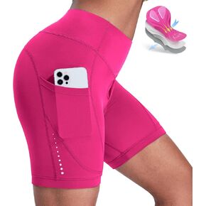 Padded Bike Shorts Women Cycling Underwear 4D Gel Padding & Pockets Bicycle Biking Biker Shorts Road Mountain in Kuwait