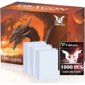 100 PS Green Trading Cards Sleeve,Soft Plastic Sleeves for Cards Fit for Baseball, Yugioh, Magic, TCG, Sport, Prevent Card Bending, Scratching, Waterproof, Dustproof in Kuwait