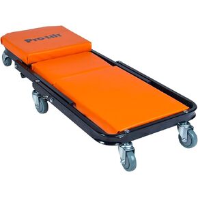 Pro-Lift Foldable Z Creeper - 2-in-1 Rolling Folding Car Creeper & Seat - 40" Adjustable Roller Garage Chair Lay Down or Sit, 450 LBS Capacity Under Car Roller Creeper with 6 Swivel Casters