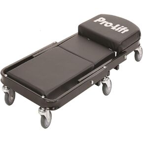 Pro-Lift Foldable Z Creeper - 2-in-1 Rolling Folding Car Creeper & Seat - 40" Adjustable Roller Garage Chair Lay Down or Sit, 450 LBS Capacity Under Car Roller Creeper with 6 Swivel Casters in Kuwait