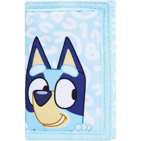 Bluey Wallet for Kids Trifold Wallet with Zipped Coin Purse Pocket and Clear ID Slot Cash Slot for Travel Holidays Back to School Gift for Kids (Bluey Sisters) in Kuwait