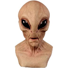 Halloween Alien Mask Full Head Latex Mask Realistic Creepy Halloween Latex Mask Evil Devil Mask Novelty Halloween Costumes Horror Scary Prop For Carnival Easter Masquerade Adult Man