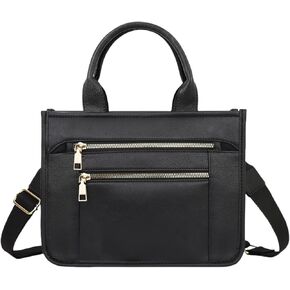 WJCD Women's Tote Handbags أنيقة من الجلد النباتي المحفظة باليد